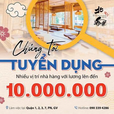 [TUYỂN DỤNG NHÀ HÀNG NHẬT 𝐒𝐔𝐒𝐇𝐈 𝐇𝐎𝐊𝐊𝐀𝐈𝐃𝐎 𝐒𝐀𝐂𝐇𝐈]
